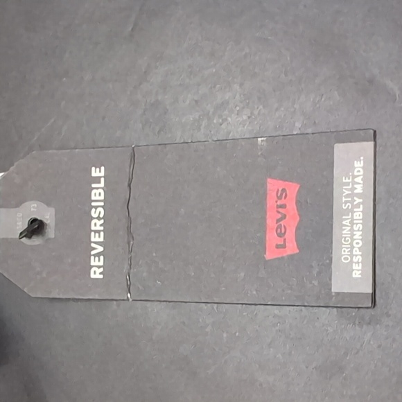 NWT,Levi's Brown/ White Floral Reversible Belt with Metallic Gold Buckle,XL. - Picture 3 of 12